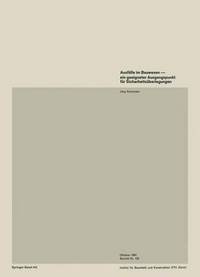 Book Cover for Ausfalle Im Bauwesen - Ein Geeigneter Ausgangspunkt Fur Sicherheitsuberlegungen by J Schneider