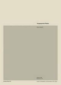 Book Cover for Vorgespannte Platten by W Brändli