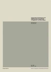 Book Cover for Langsschub, Querbiegung Und Teilweise Quervorspannung in Zugplatten Von Betontragern by H Bachmann