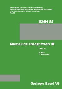 Book Cover for Numerical Integration III by HÄMMERLIN, BRASS