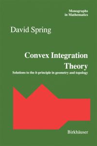Book Cover for Convex Integration Theory by David Spring