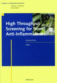 Book Cover for High Throughput Screening for Novel Anti-Inflammatories by Michael Kahn