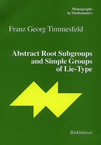 Book Cover for Abstract Root Subgroups and Simple Groups of Lie-Type by Franz G Timmesfeld