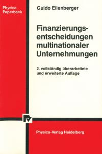 Book Cover for Finanzierungsentscheidungen Multinationaler Unternehmungen by Guido Eilenberger