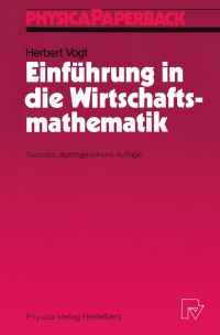 Book Cover for Einführung in Die Wirtschaftsmathematik by Herbert Vogt