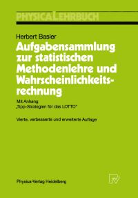 Book Cover for Aufgabensammlung Zur Statistischen Methodenlehre Und Wahrscheinlichkeitsrechnung by Herbert Basler