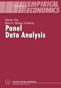 Book Cover for Panel Data Analysis by Baldev Raj, Badi H Baltagi