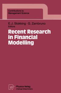 Book Cover for Recent Research in Financial Modelling by Evert J Stokking, Giovanni Zambruno