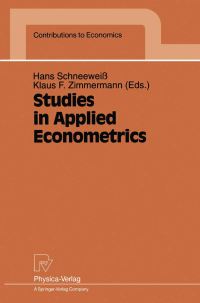 Book Cover for Studies in Applied Econometrics by Hans Schneeweiß, Klaus F Zimmermann