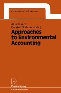 Book Cover for Approaches to Environmental Accounting by Alfred Franz, Carsten Stahmer