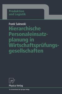 Book Cover for Hierarchische Personaleinsatzplanung in Wirtschaftsprüfungsgesellschaften by Frank Salewski