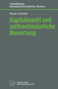 Book Cover for Kapitalmarkt Und Zeitkontinuierliche Bewertung by Rainer Schöbel