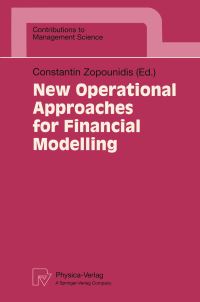 Book Cover for New Operational Approaches for Financial Modelling by Constantin Zopounidis