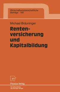 Book Cover for Rentenversicherung Und Kapitalbildung by Michael Bräuninger