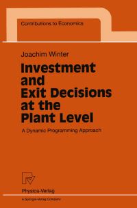 Book Cover for Investment and Exit Decisions at the Plant Level by Joachim Winter