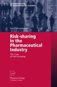 Book Cover for Risk-Sharing in the Pharmaceutical Industry by Gerrit Reepmeyer