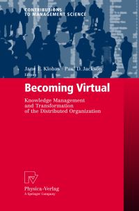 Book Cover for Becoming Virtual by Jane E Klobas, Paul D Jackson