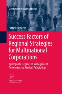 Book Cover for Success Factors of Regional Strategies for Multinational Corporations by P Heinecke