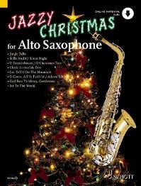 Book Cover for Jazzy Christmas for Alto Saxophone Book/Online Audio by Hal Leonard Corp