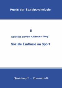 Book Cover for Soziale Einflüsse Im Sport by D BierhoffAlfermann
