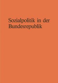 Book Cover for Sozialpolitik in Der Bundesrepublik by Bernhard Schäfers