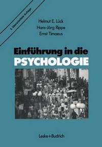 Book Cover for Einfuhrung in Die Psychologie by Helmut E Lück