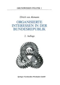 Book Cover for Organisierte Interessen in Der Bundesrepublik Deutschland by Ulrich Alemann