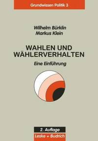 Book Cover for Wahlen Und Wahlerverhalten by Wilhelm Bürklin