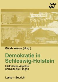 Book Cover for Demokratie in Schleswig-Holstein by Göttrik Wewer