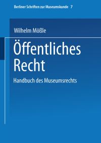 Book Cover for Handbuch Des Museumsrechts 7 by Wilhelm Mößle