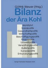 Book Cover for Bilanz Der Ara Kohl by Göttrik Wewer