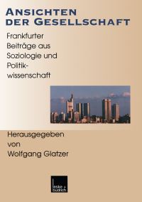 Book Cover for Ansichten Der Gesellschaft by Wolfgang Glatzer