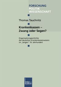 Book Cover for Krankenkassen — Zwang Oder Segen? by Thomas Tauchnitz