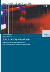 Book Cover for Politik in Organisationen by Jörg Bogumil, Josef Schmid