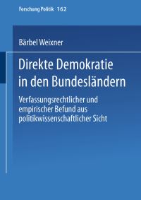 Book Cover for Direkte Demokratie in Den Bundesländern by Bärbel Weixner