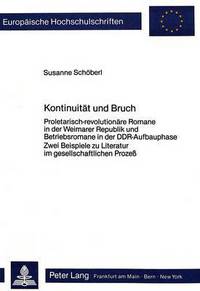 Book Cover for Kontinuitat Und Bruch by Susanne Schöberl