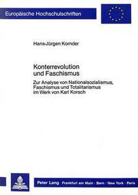 Book Cover for Konterrevolution Und Faschismus by HansJürgen Kornder