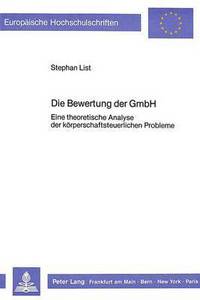 Book Cover for Die Bewertung Der GmbH by Stephan List