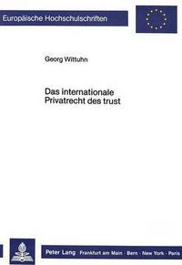 Book Cover for Das Internationale Privatrecht Des Trust by Georg Wittuhn