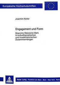 Book Cover for Engagement Und Form by Joachim Noller