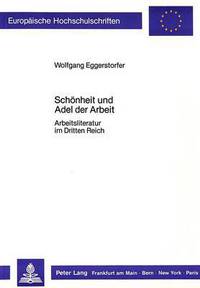 Book Cover for Schonheit Und Adel Der Arbeit by Wolfgang Eggerstorfer