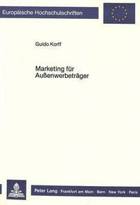 Book Cover for Marketing Fur Aussenwerbetrager by Guido Korff