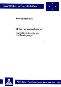 Book Cover for Unternehmenshandel by Konrad Baumüller