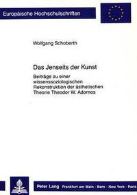 Book Cover for Das Jenseits Der Kunst by Wolfgang Schoberth