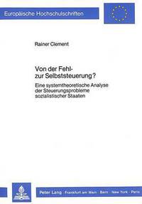 Book Cover for Von Der Fehl- Zur Selbststeuerung? by Rainer Clement