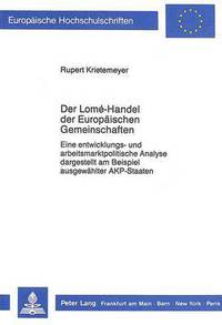 Book Cover for Der Lome-Handel Der Europaischen Gemeinschaften by Rupert Krietemeyer