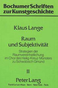 Book Cover for Raum Und Subjektivitat by Klaus Lange