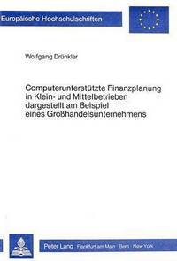 Book Cover for Computerunterstutzte Finanzplanung in Klein- Und Mittelbetrieben Dargestellt Am Beispiel Eines Grosshandelsunternehmens by Wolfgang Drünkler
