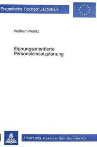 Book Cover for Eignungsorientierte Personaleinsatzplanung by Wolfram Meiritz