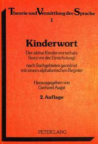 Book Cover for Kinderwort by Gerhard Augst